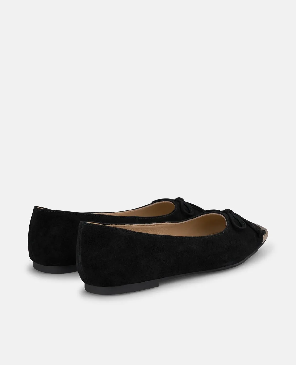 Alma en Pena I250157 ballerines cuir noir noeud plat