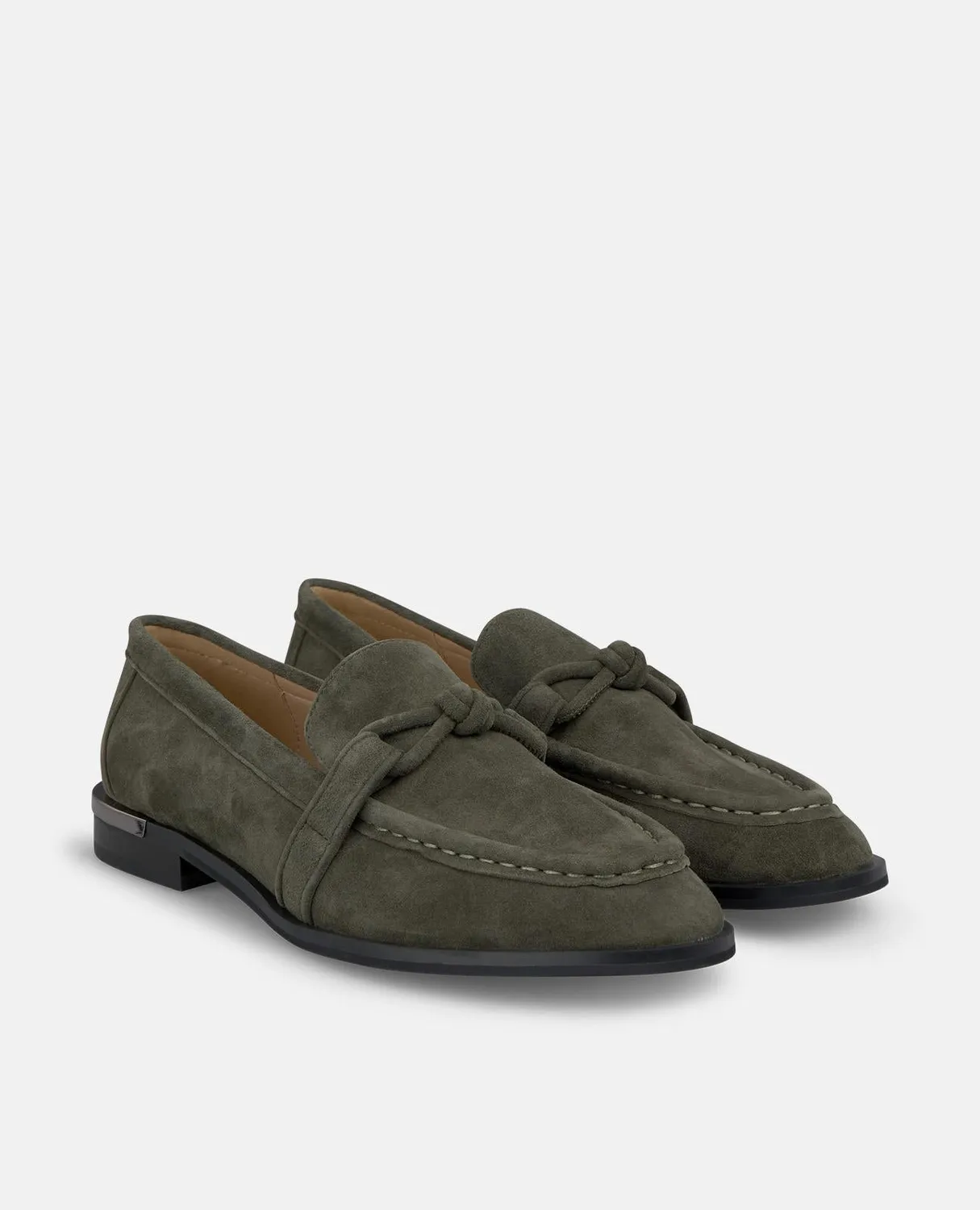 Alma en Pena I250204 mocassins kaki cuir 2,5 cm