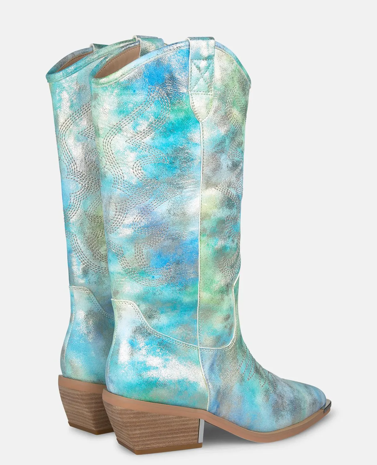 Alma en Pena V260254 bottes cowboy bleues 5 cm