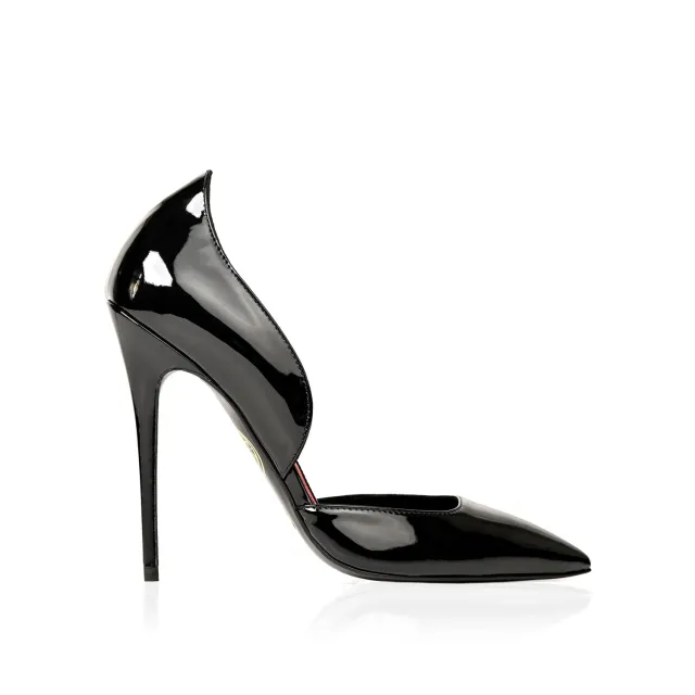 Maison Ernest Monica 120 escarpins vernis noirs