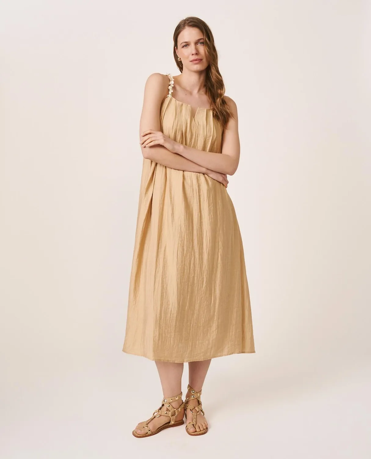 Alma en Pena V26CL0216 robe longue champagne