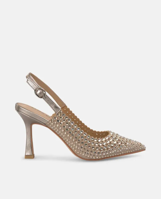 ALMA EN PENA V250616 escarpins bronze strass 9 cm