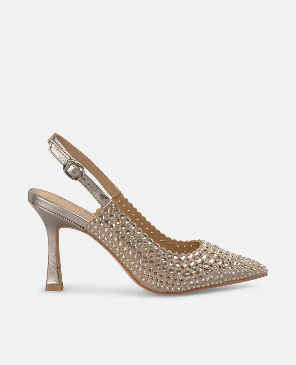 ALMA EN PENA V250616 escarpins bronze strass 9 cm