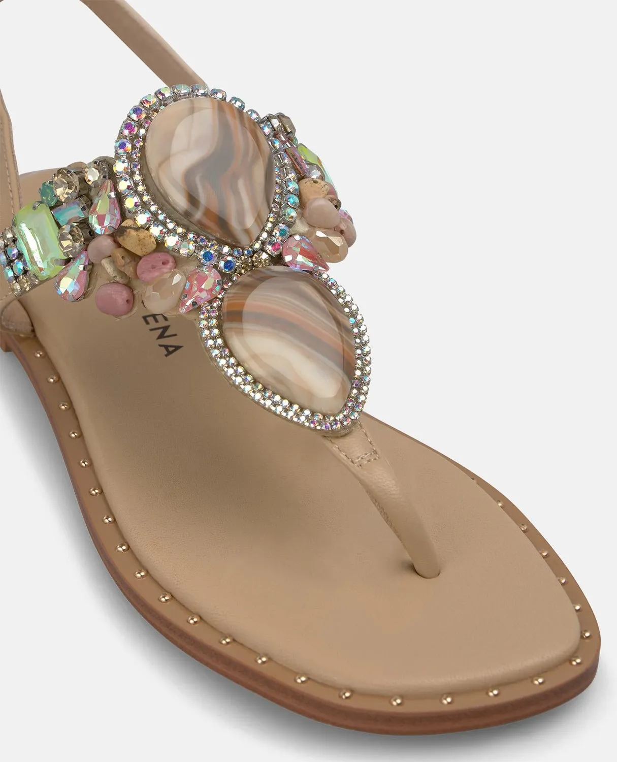 Alma en Pena V268202 sandale plate sable strass