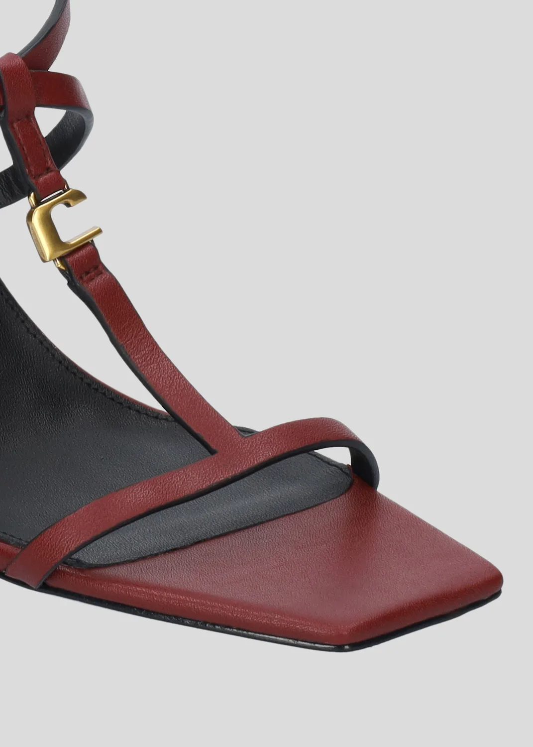Lola Cruz Capri 75 sandales bordeaux talon 7,5 cm