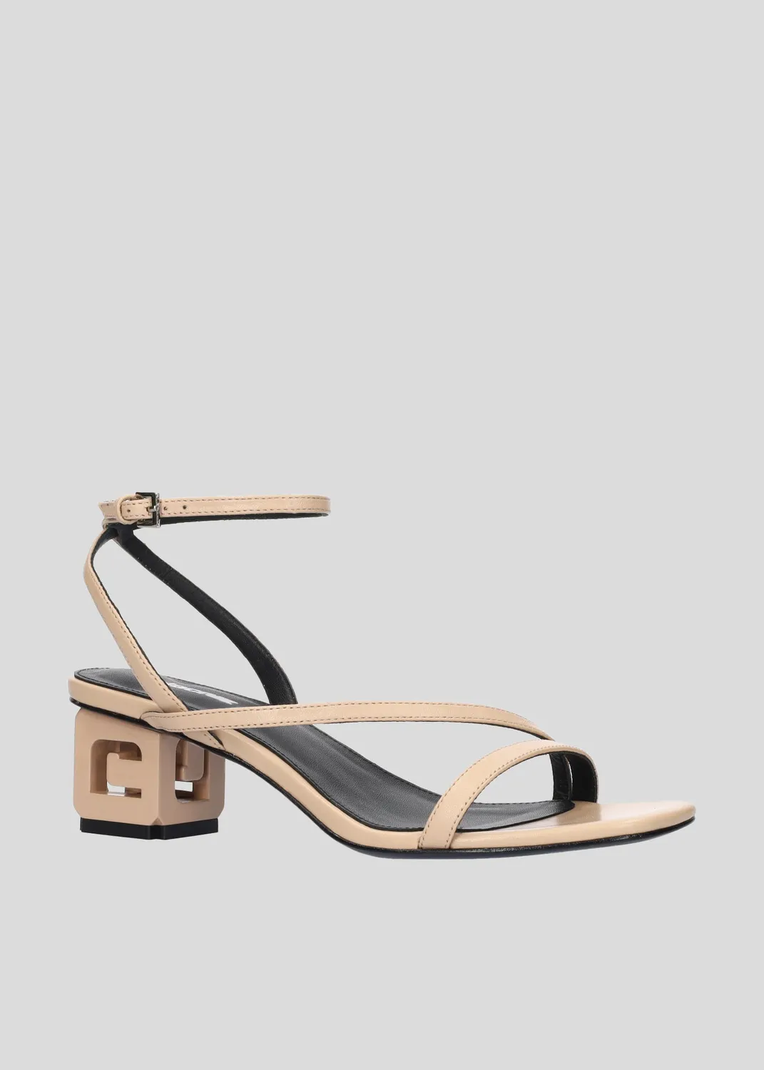 Lola Cruz Charlotte Sandal 50 sandales à talon beige 5 cm
