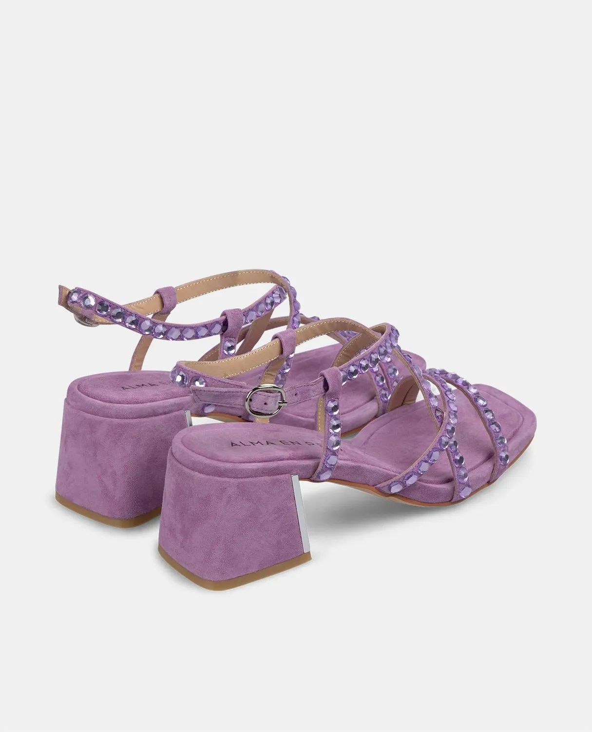 Alma en Pena V250965 sandales violettes talon 6 cm