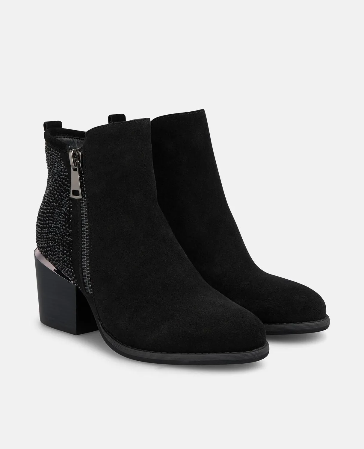 Alma en Pena I2652401C bottines talon noir ante 7,5 cm