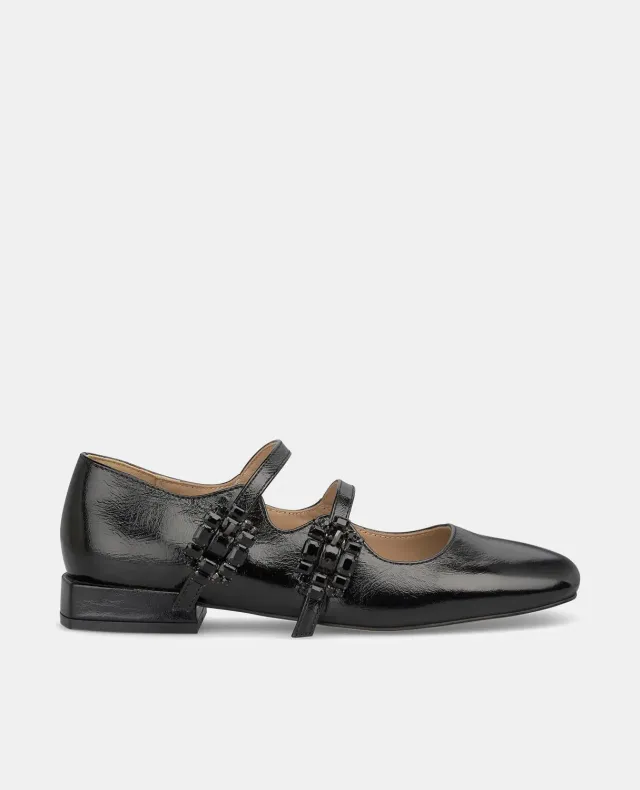 Alma en Pena I240151 ballerines vernis noir talon 2 cm
