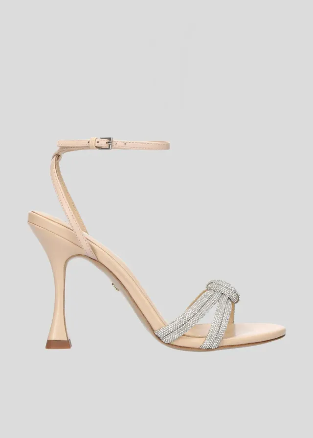 Lola Cruz Alice Sandal 95 sandales beige talon 9,5 cm