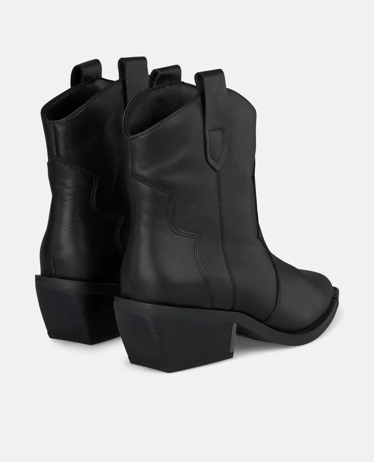 Alma en Pena I250916 bottines cowboy noires cuir 4,5 cm