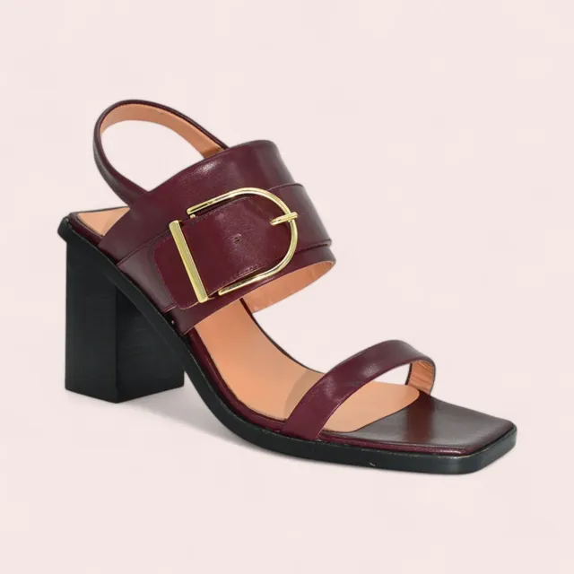 Karine Arabian Gemma sandales cuir talon 85 mm noir