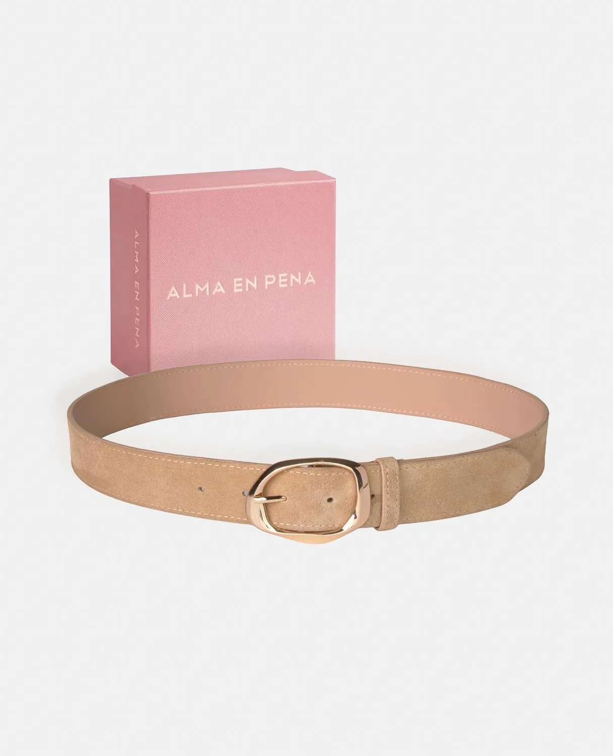 Alma en Pena V26CT018 ceinture marron cuir 4 cm