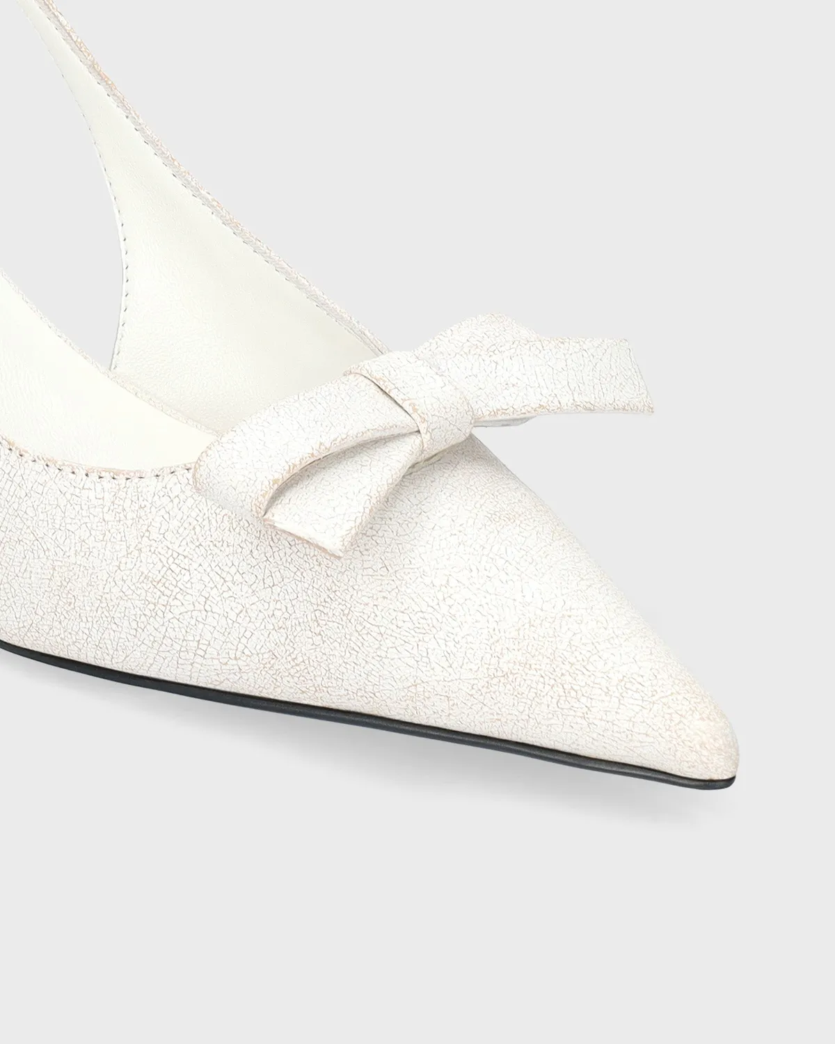 Lola Cruz Laia 55 escarpins blanc cassé