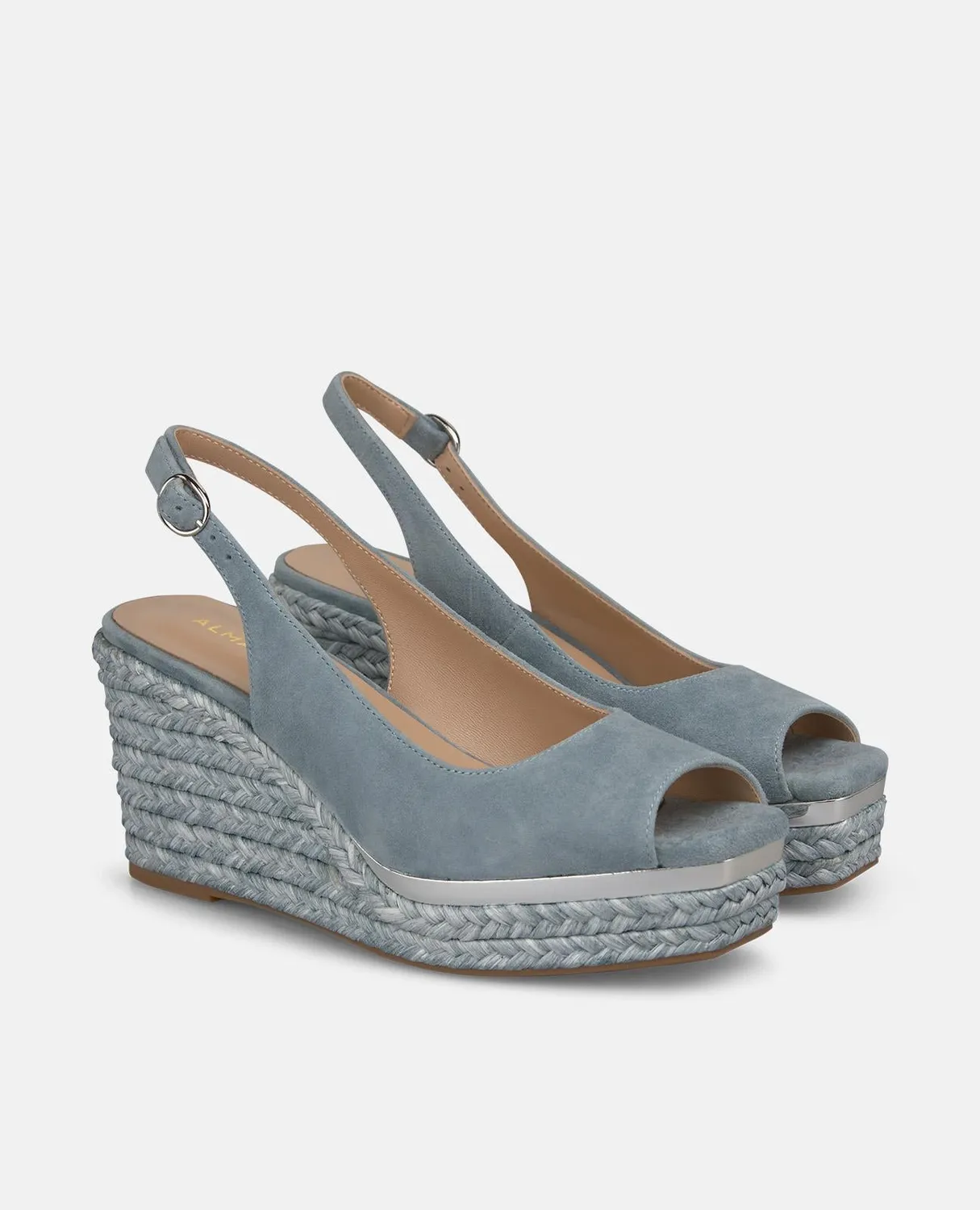 Alma en Pena V266000 espadrille compensée cuir 9,5 cm
