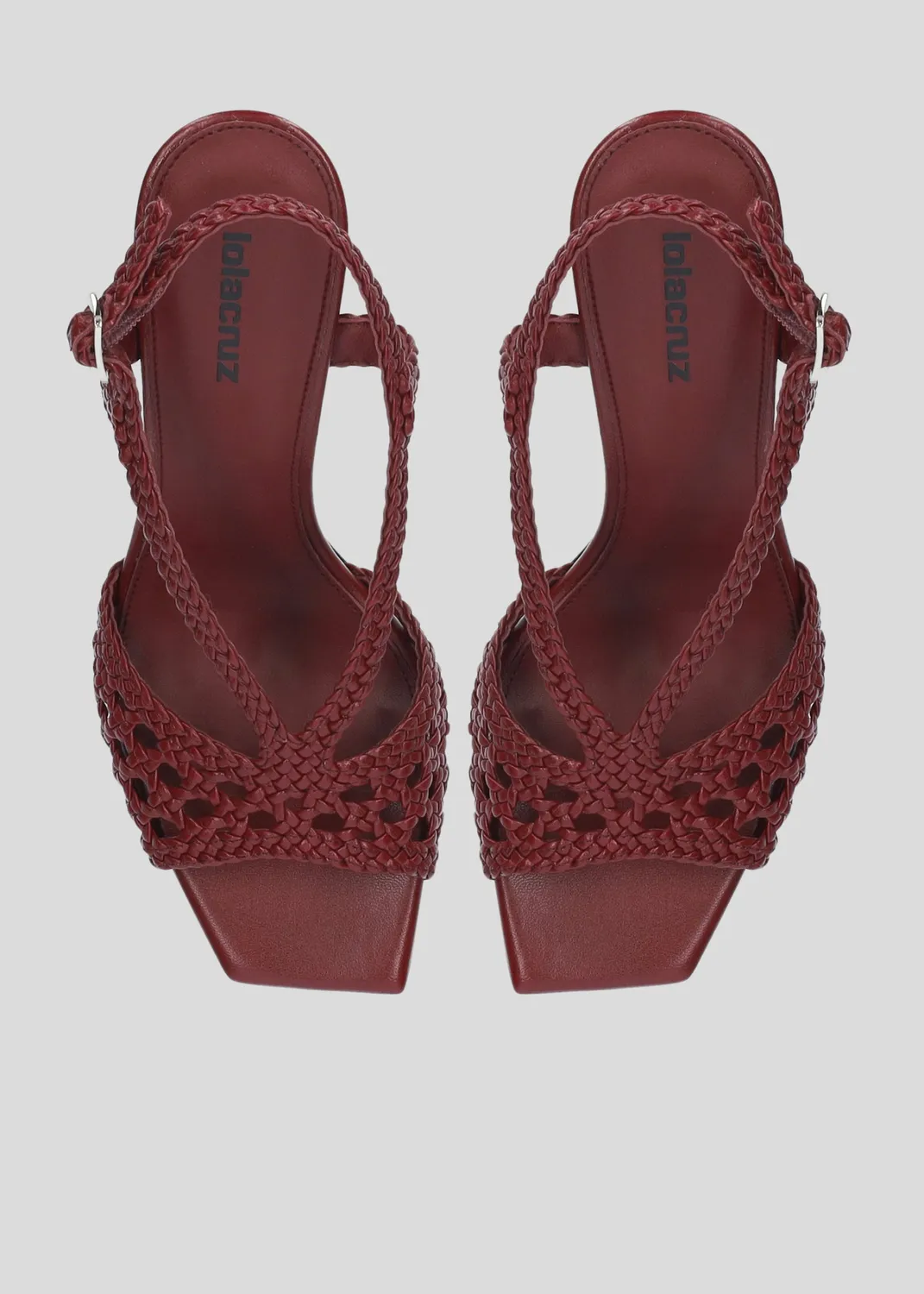 Lola Cruz Tabata Sandal 95 sandales bordeaux