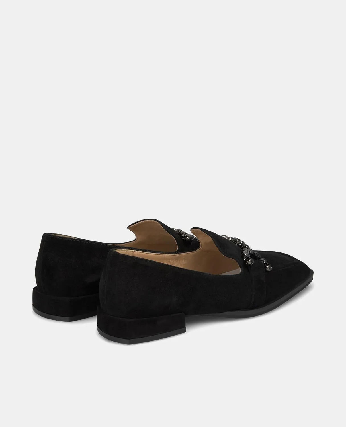 Alma en Pena I240302 mocassins noir cuir talon 2,2 cm