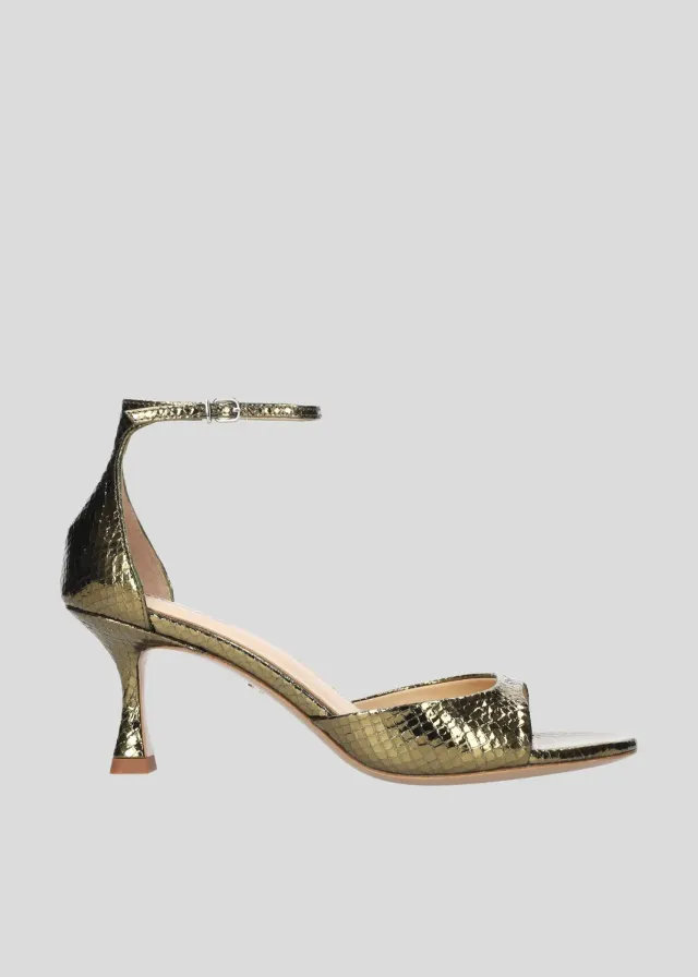 Lola Cruz Kumala 65 sandales à talons kaki