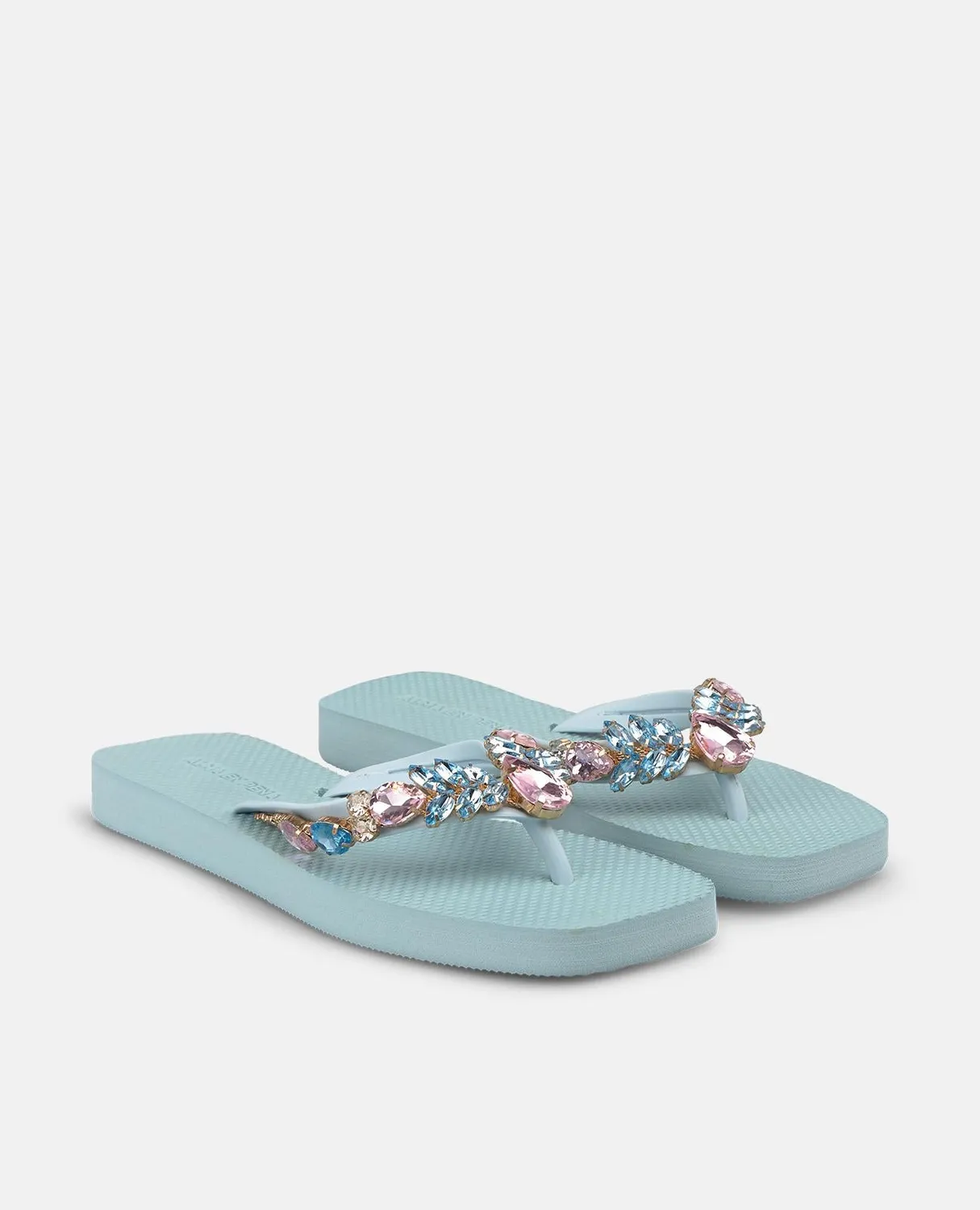 Alma en Pena V269002 tongs bleu sans talon