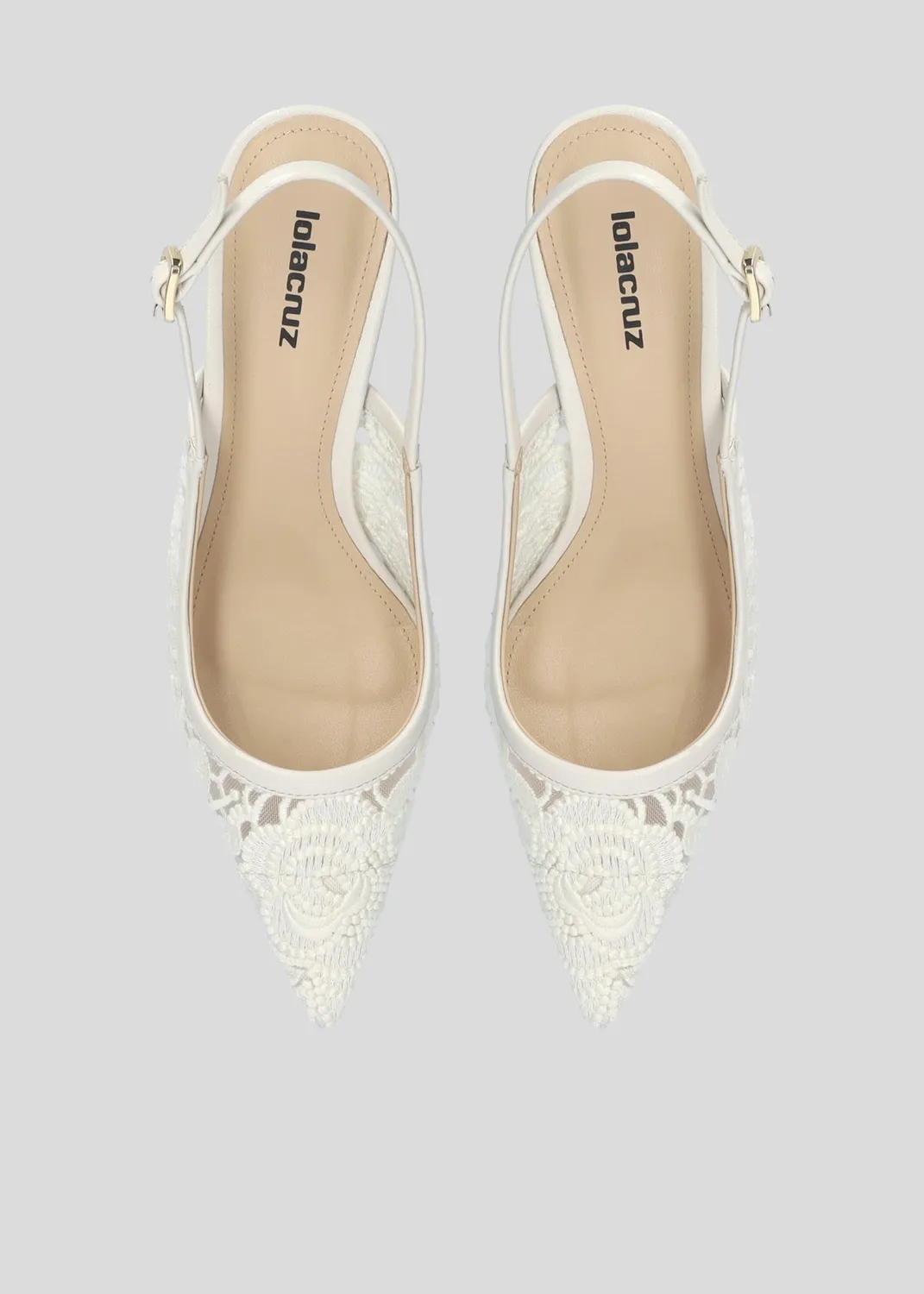 Lola Cruz Grace Pump 55 escarpins blanc
