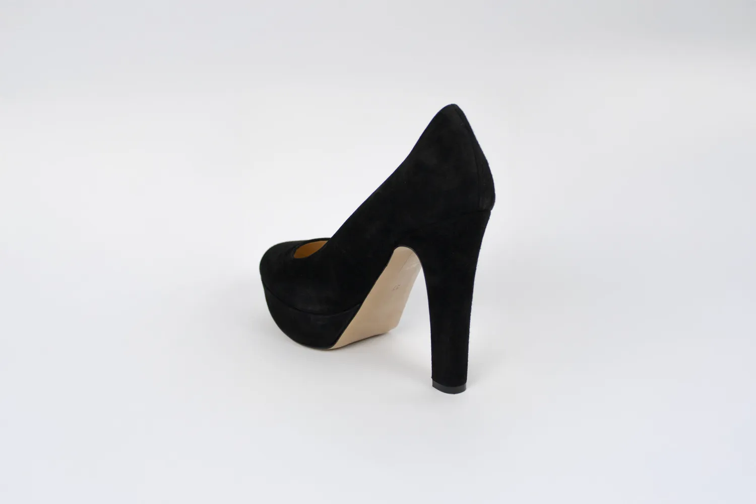 Matteo Pitti Ruby escarpins daim noir plateau 10 cm