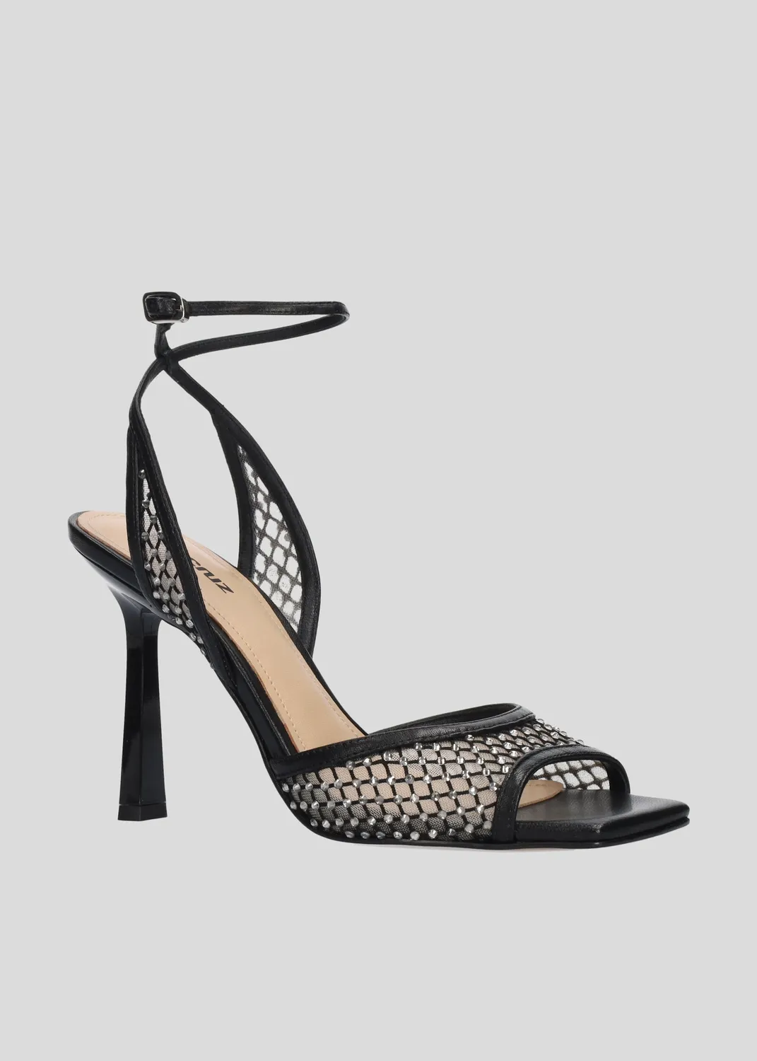 Lola Cruz Carmen sandales à talons noires 9,5 cm