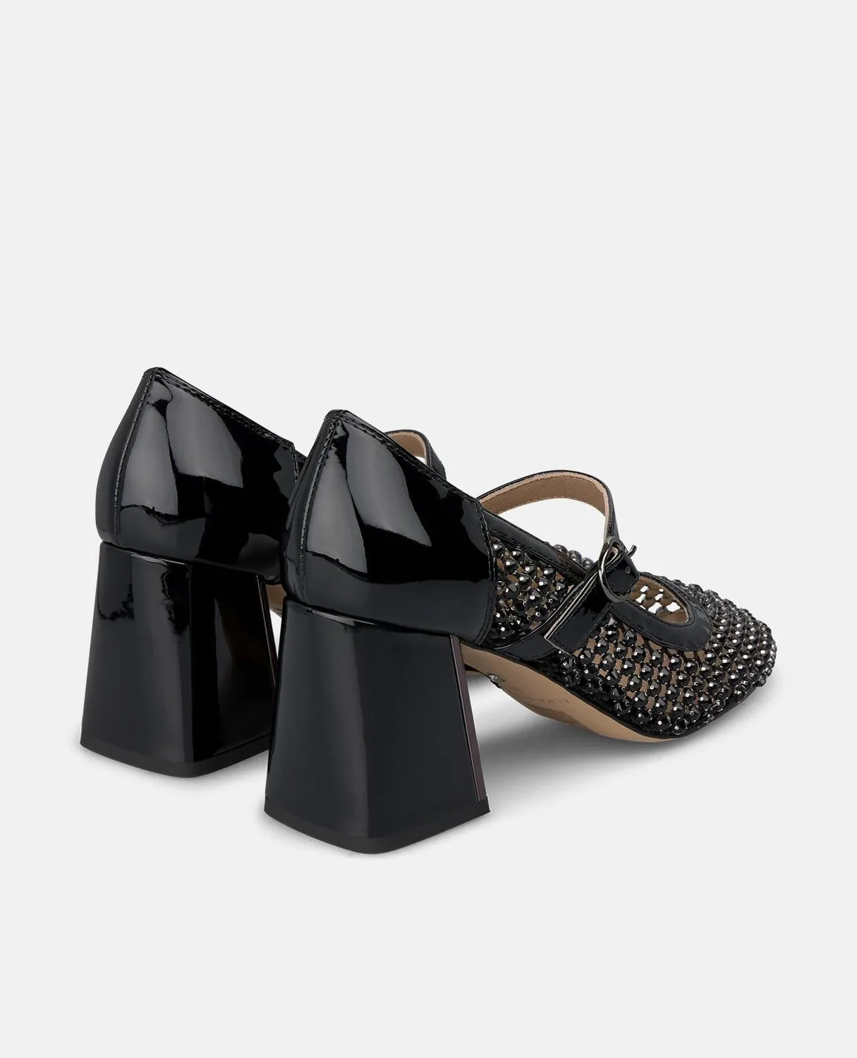 Alma en Pena I260161 escarpins noirs strass talon 7 cm