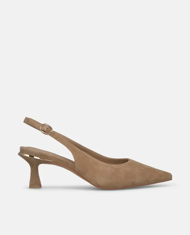 Alma en Pena V262202 mules cuir sable talon kitten