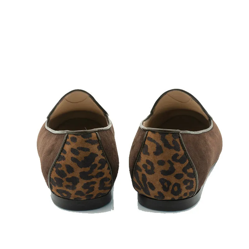 Bégum Paris Flocon mocassin marron foncé cuir 1 cm