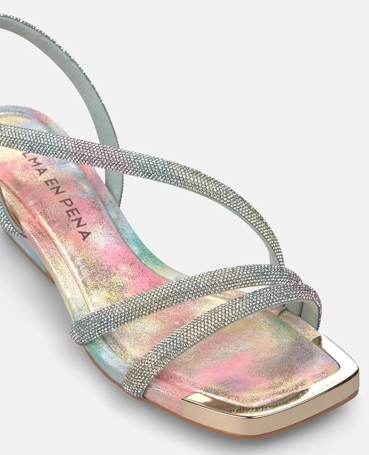 Alma en Pena V260783 sandale talon bloc rose 6 cm