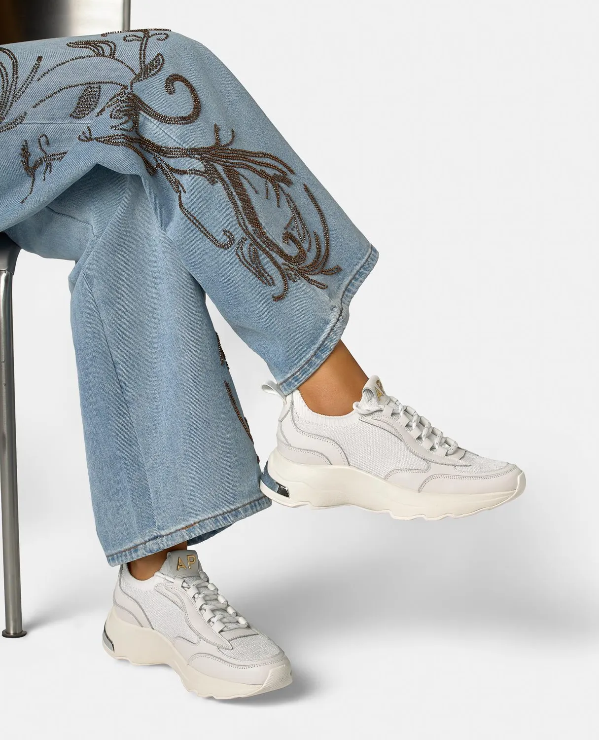 ALMA EN PENA V2652600 sneakers blanc plateforme 4,5 cm