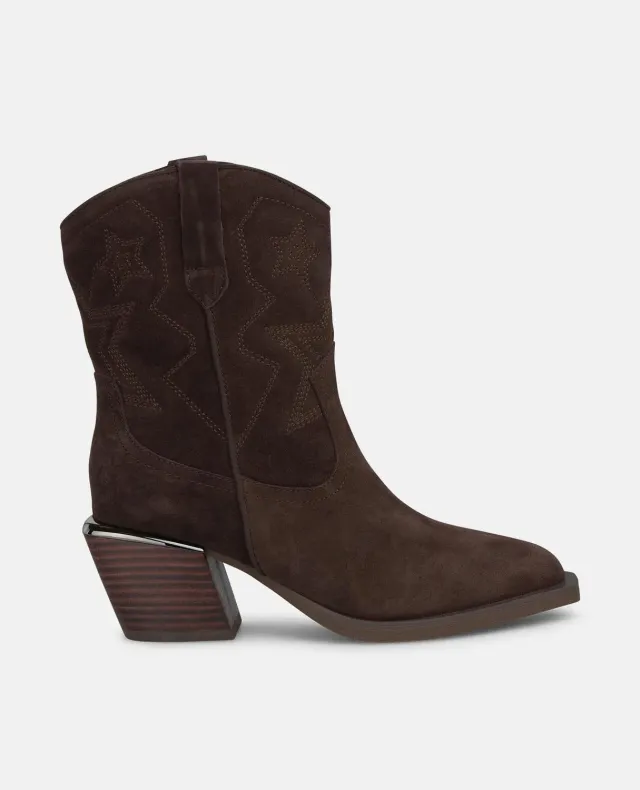 Alma en Pena I250812 bottines marron cuir 7 cm
