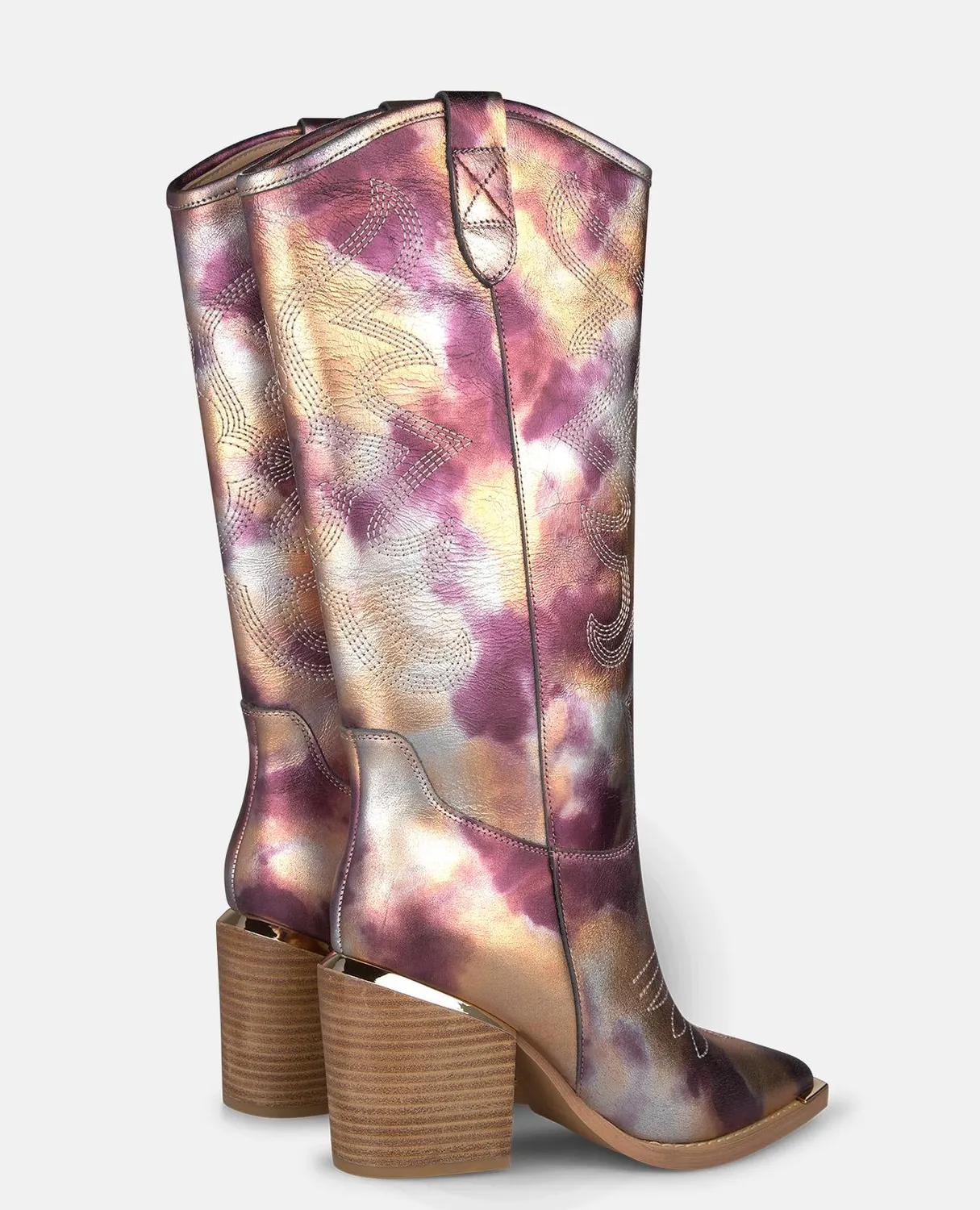 Alma en Pena V260108 bottes campera violet talon 7,5 cm