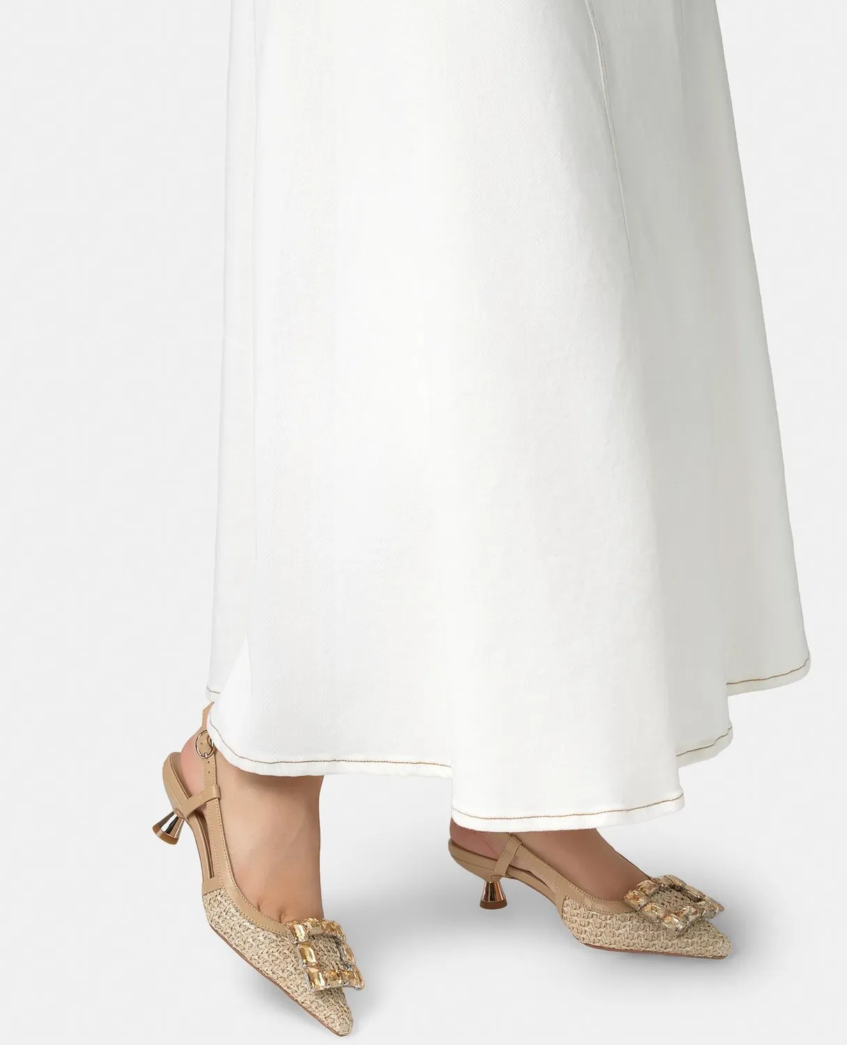 Alma en Pena V265201 escarpins slingback raphia beige