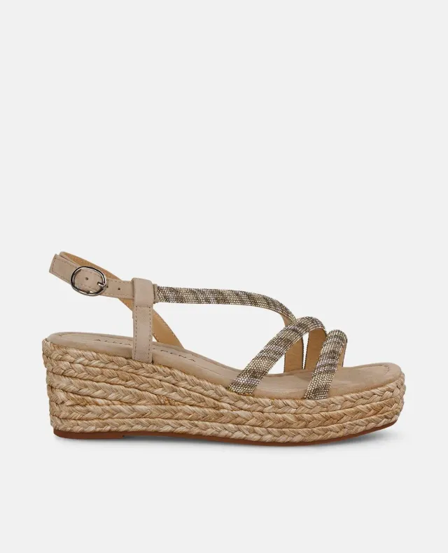 Alma en Pena V2551455 compensées sable strass talon 5 cm