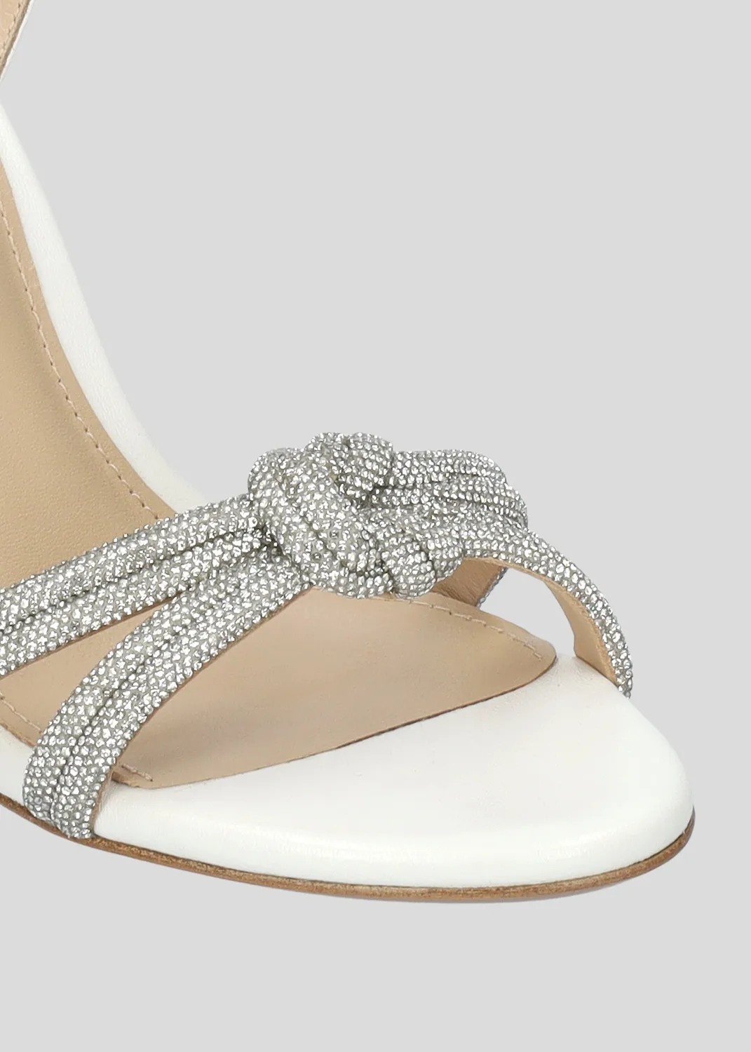 Lola Cruz Alice sandales talon 95 blanc 9,5 cm