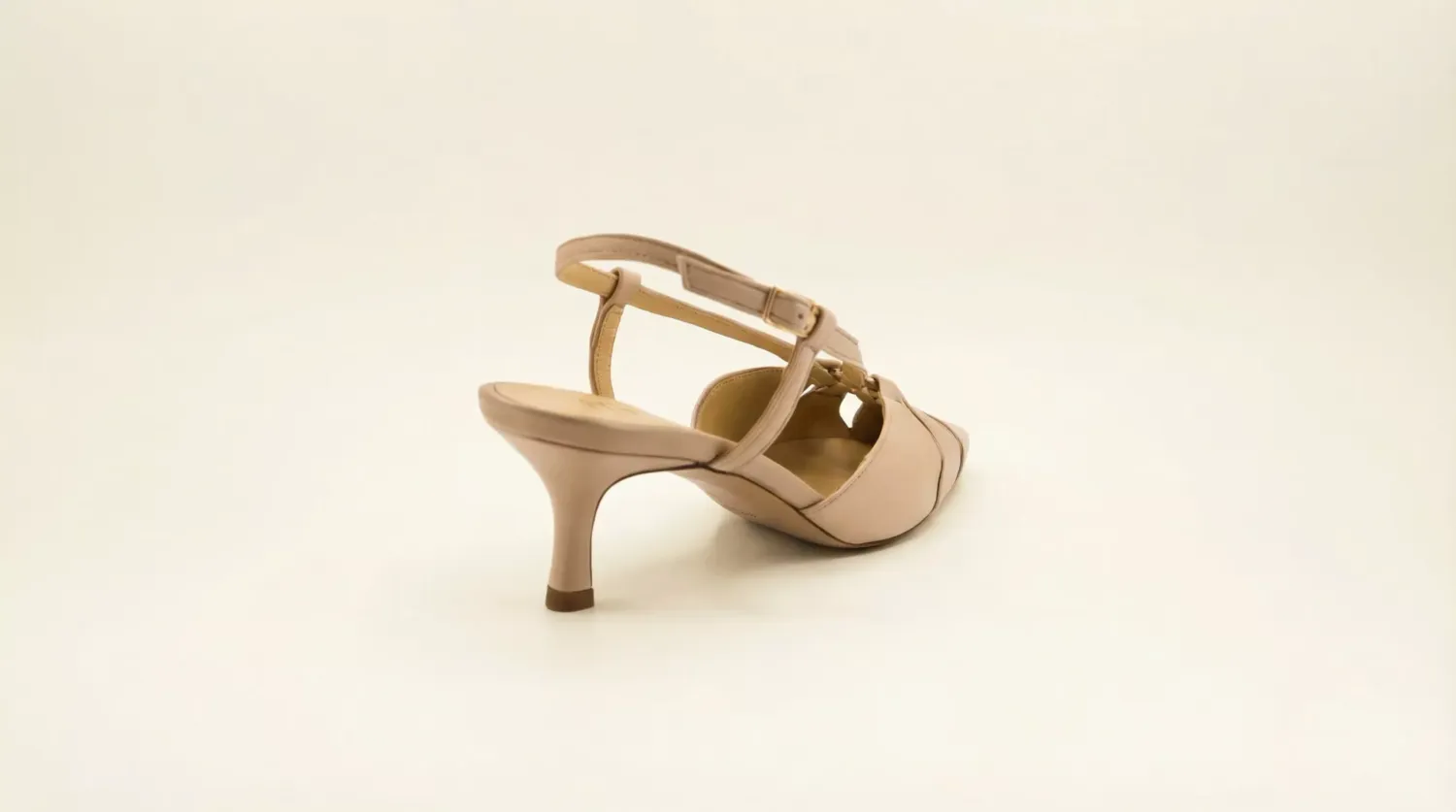 Matteo Pitti Penny 50 slingback nude entrecroisé