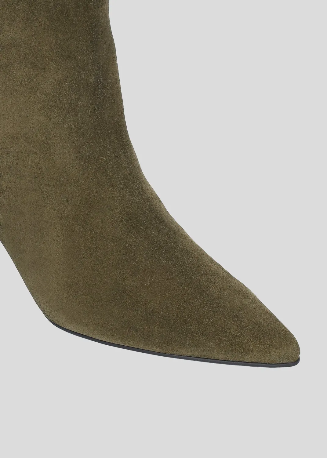 Lola Cruz Elizabeth 55 bottines kaki talon 5,5 cm