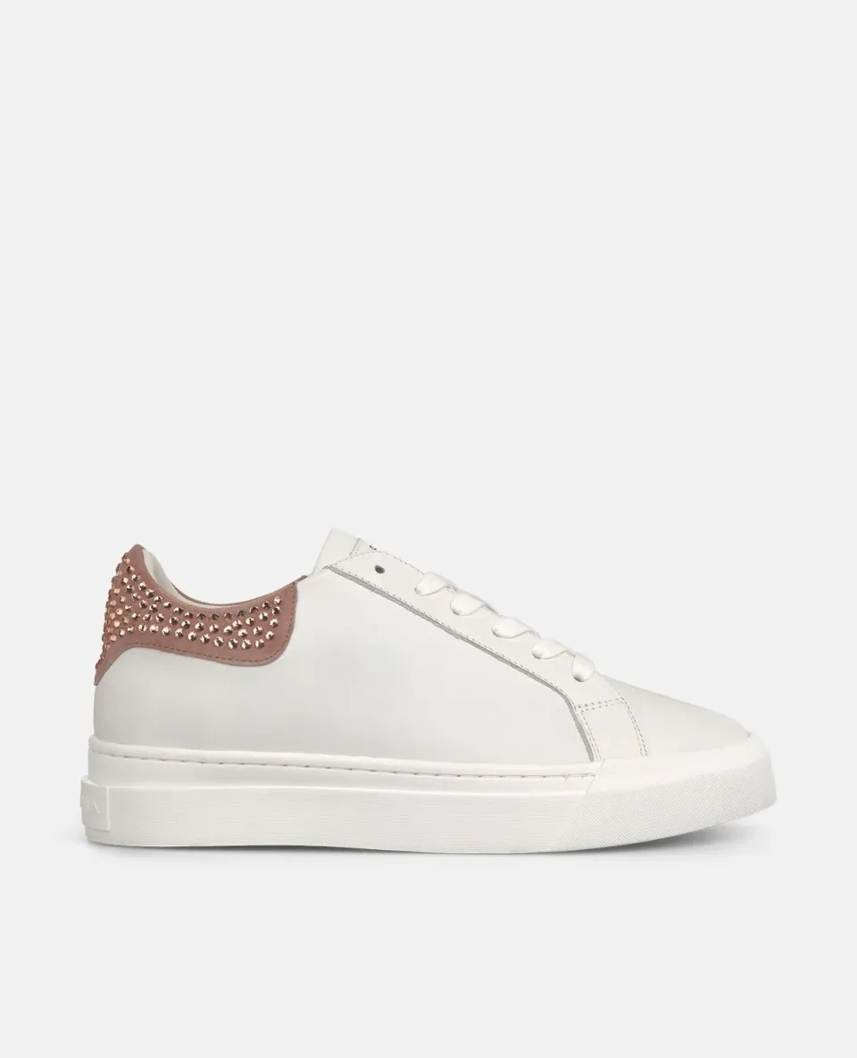 Alma en Pena I251553 sneakers rose pedrerie cuir 35-42