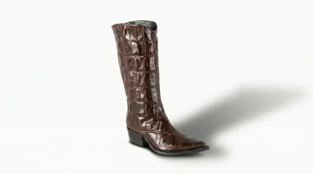 Matteo Pitti Ginevra botte cuir marron croco