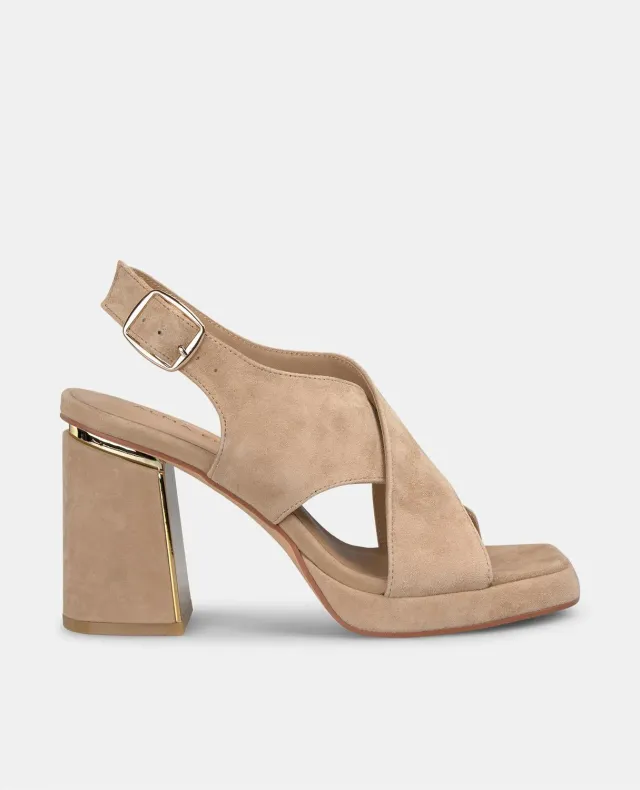 Alma en Pena V250794 sandales talon sable cuir 8,5 cm