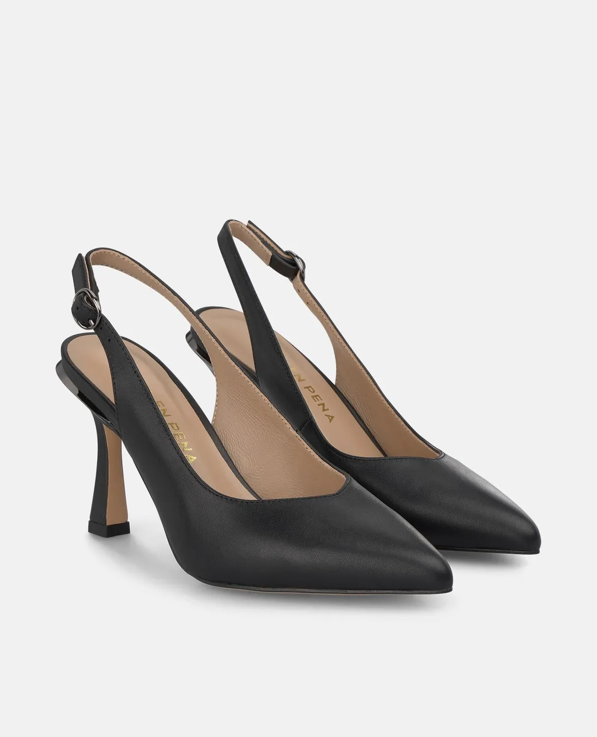Alma en Pena I250390 escarpins noirs cuir nappa talon 9 cm