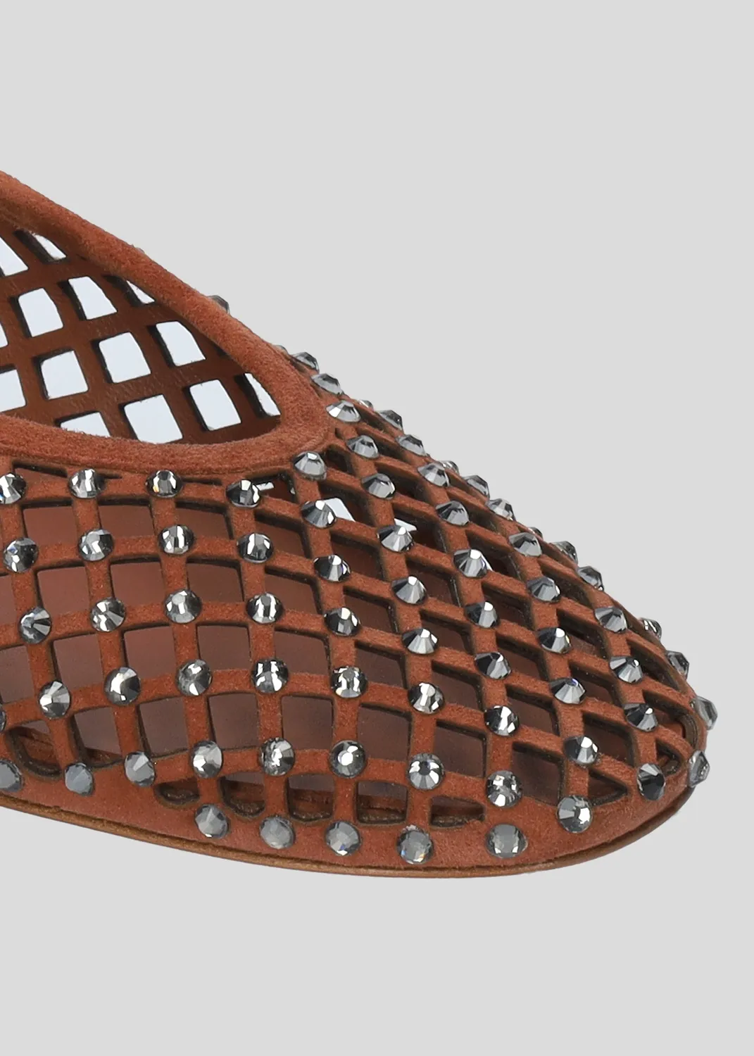 Lola Cruz Leonor ballerines terracotta cuir plat