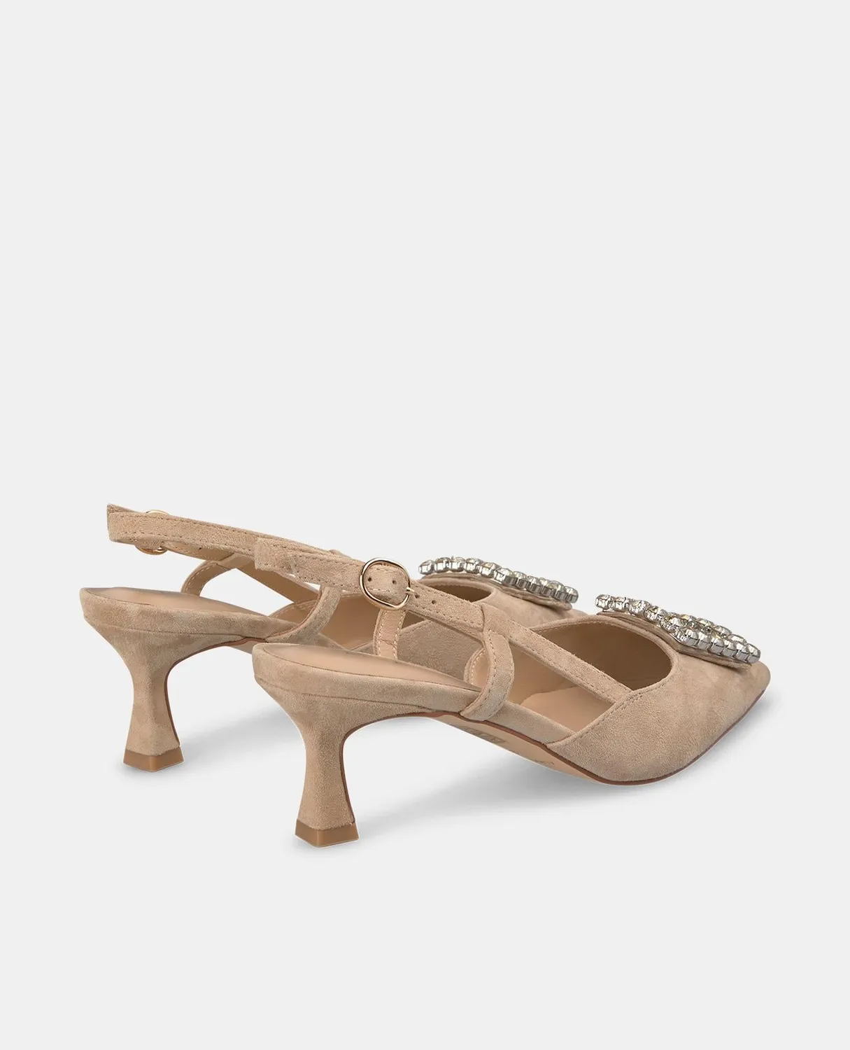 Alma en Pena V250658 escarpins slingback 6 cm beige cuir