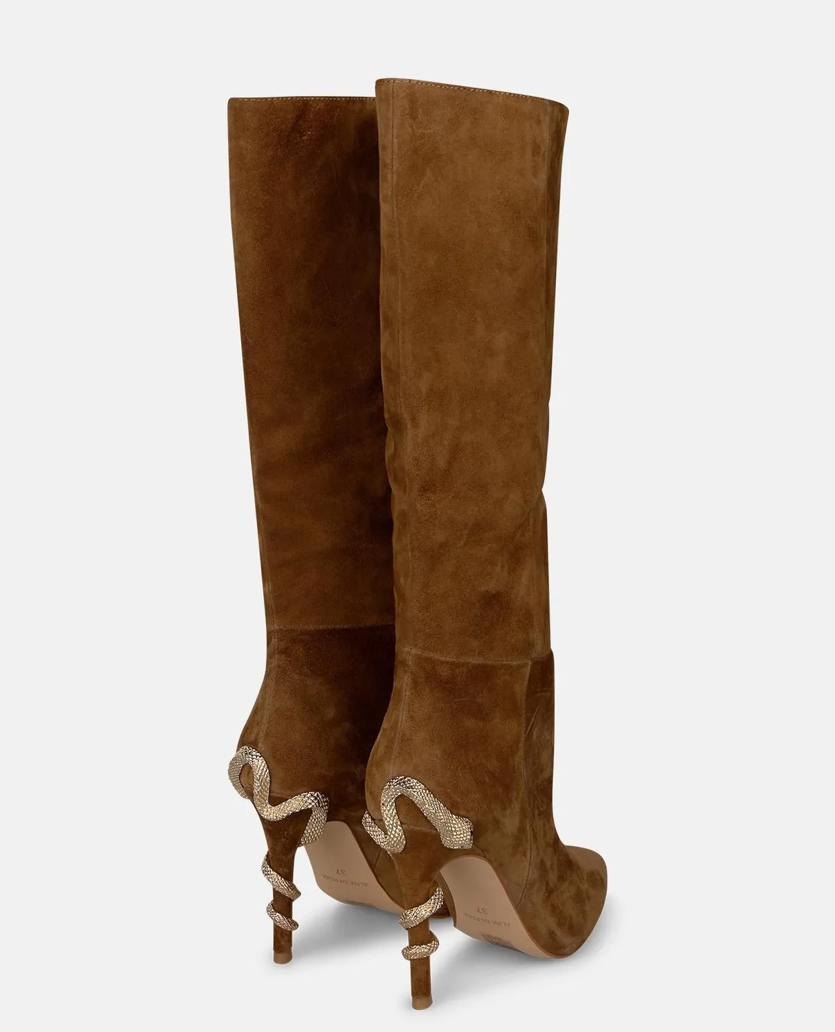 Alma en Pena I260410C bottes à talon camel cuir