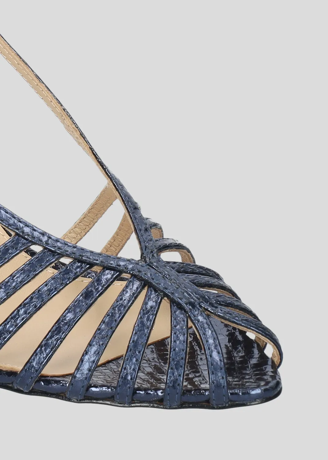 Lola Cruz Agata 65 sandales bleu marine