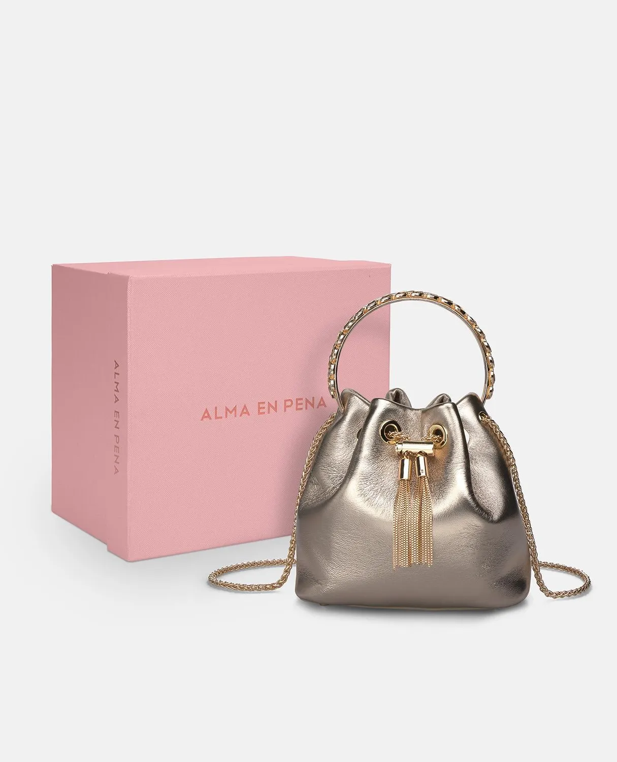 Alma en Pena V25BG6100 sac à main bronze soirée