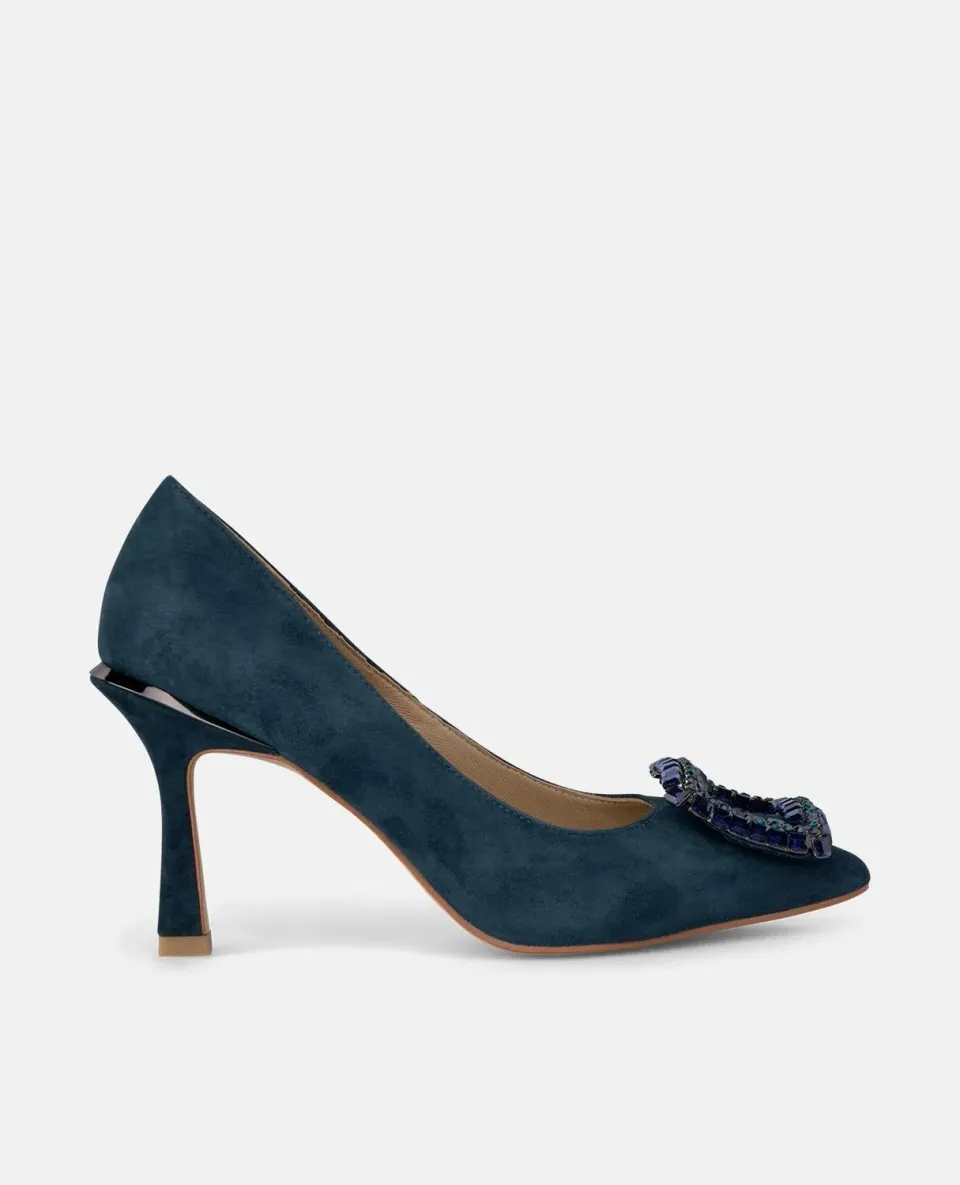 Alma en Pena I250401 Escarpins cuir marine talon 9 cm