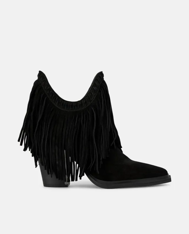 Alma en Pena I250710 bottines cowboy noir cuir talon 9,5 cm