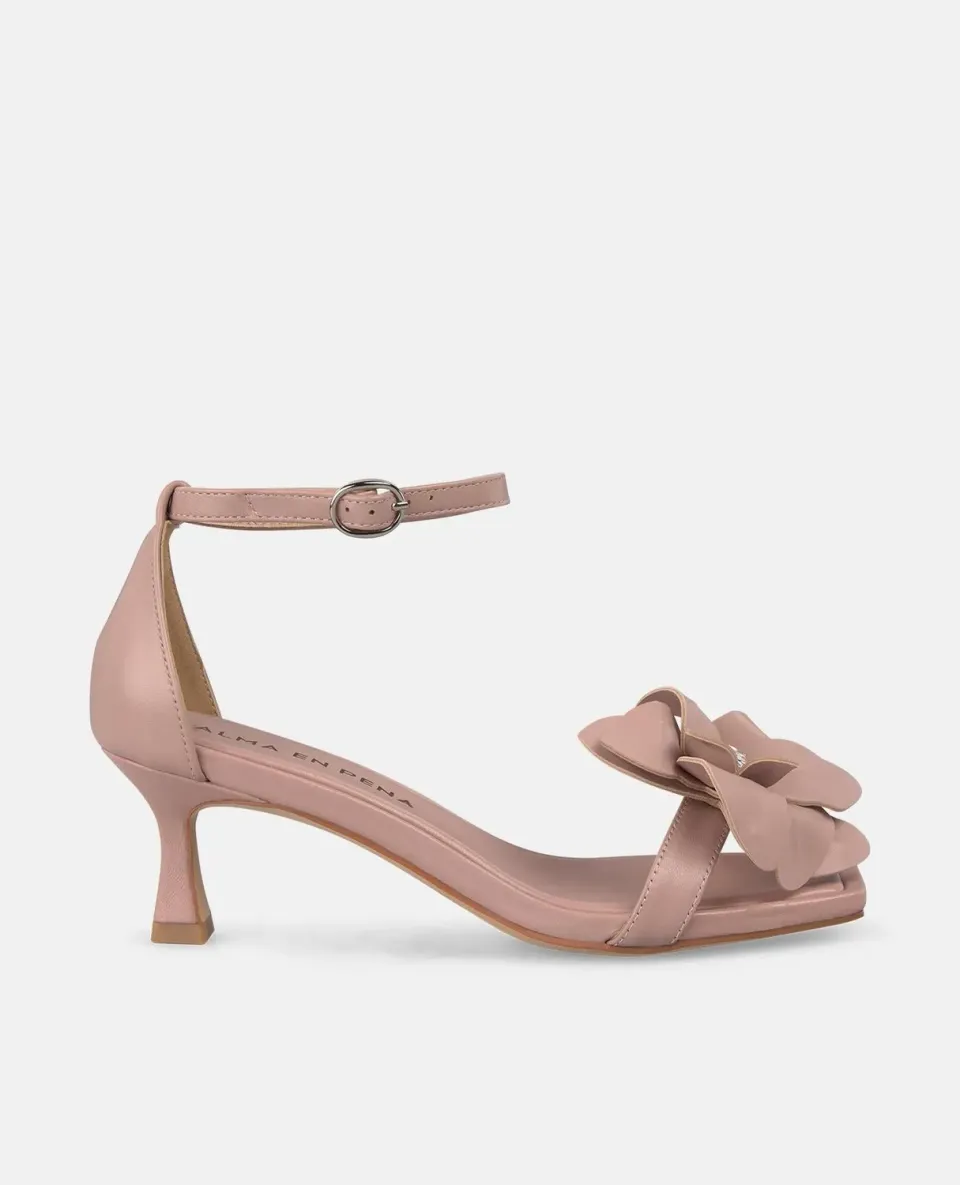 Alma en Pena V250874 sandales rose poudré fleur 6 cm